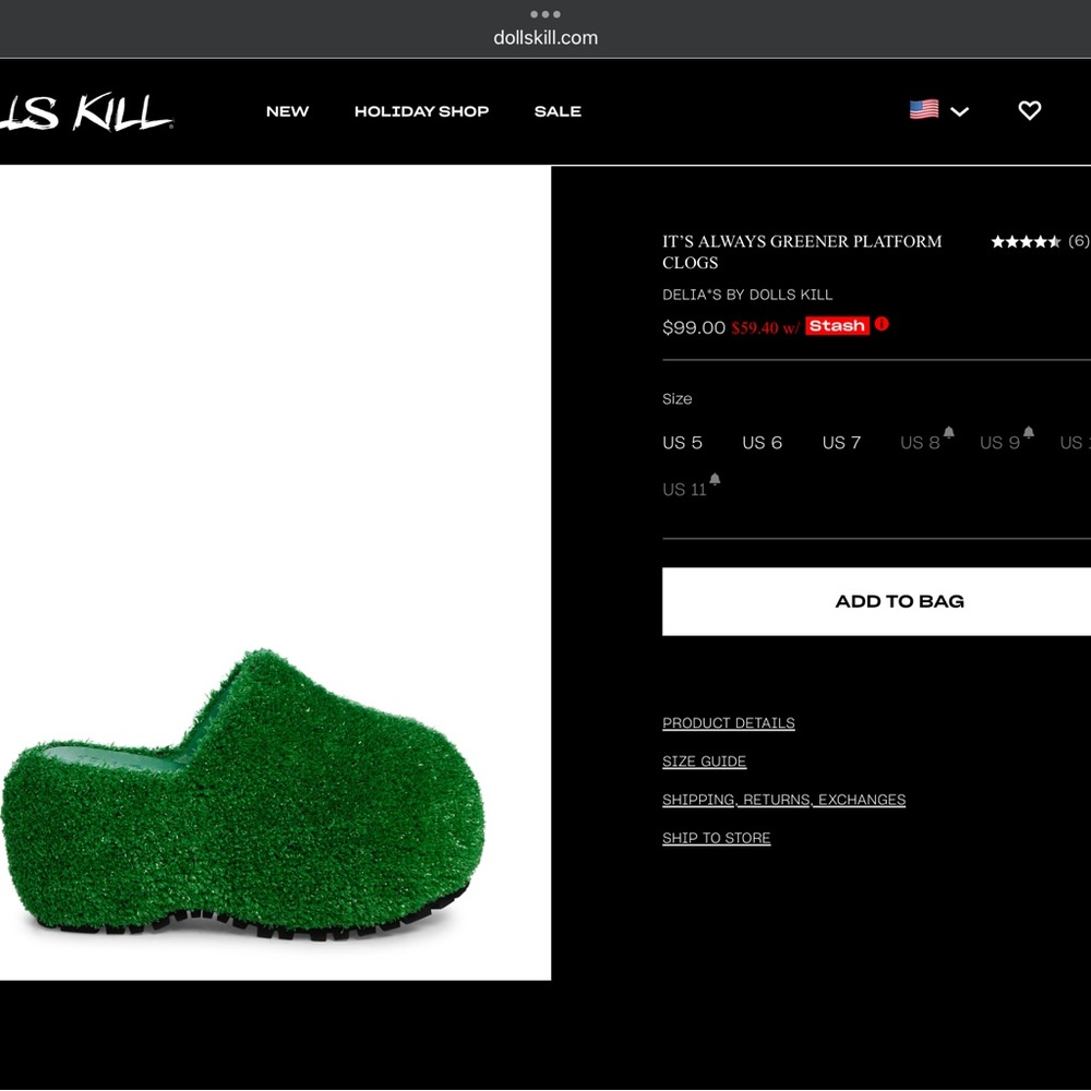 Grass turf clog